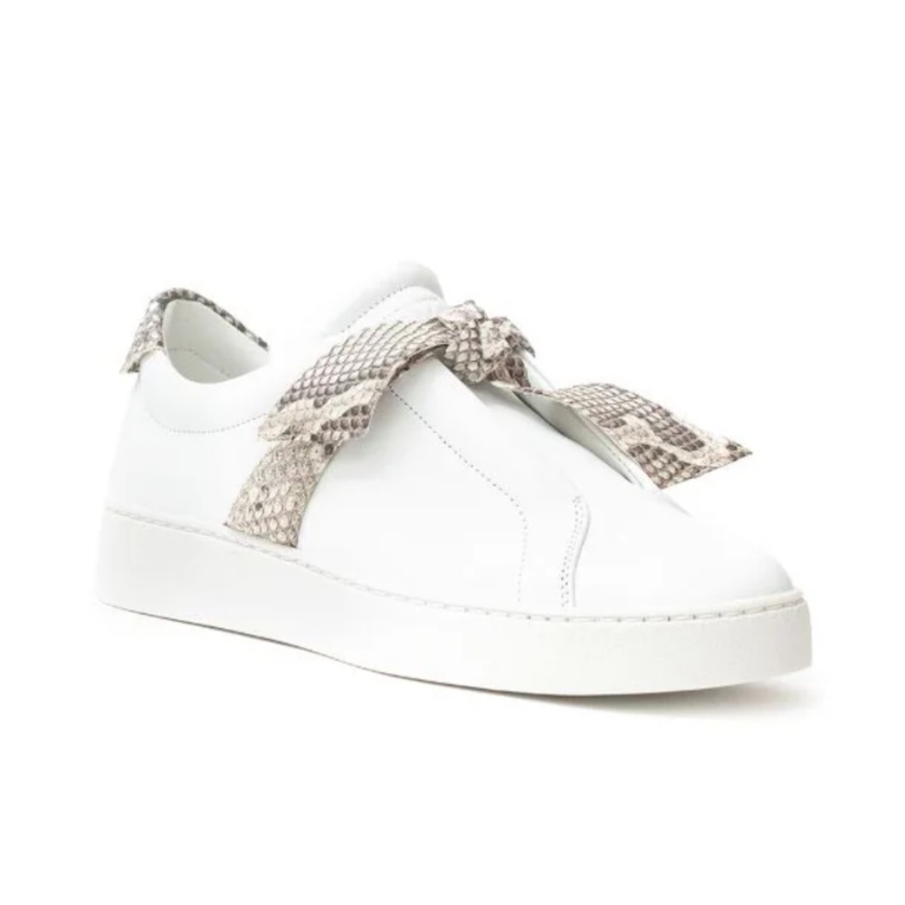 Alexandre Birman Jungle Snake-trimmed Sneakers